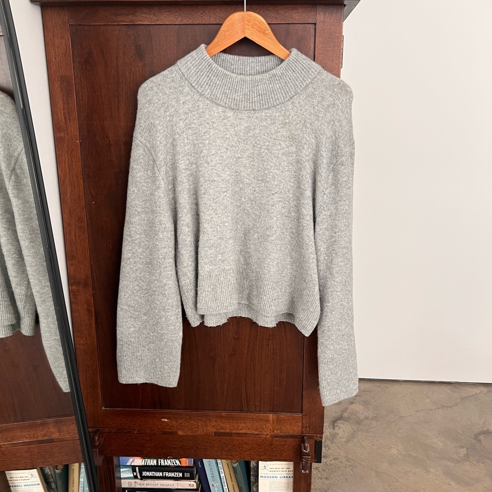 J. Crew Heather Gray Knit Pullover